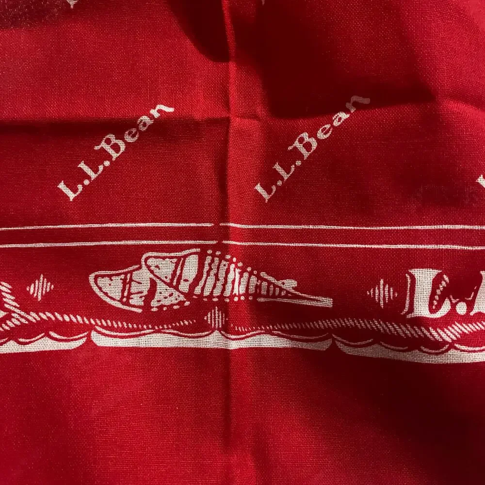 LL Bean red bandana New - Picture 4 of 5